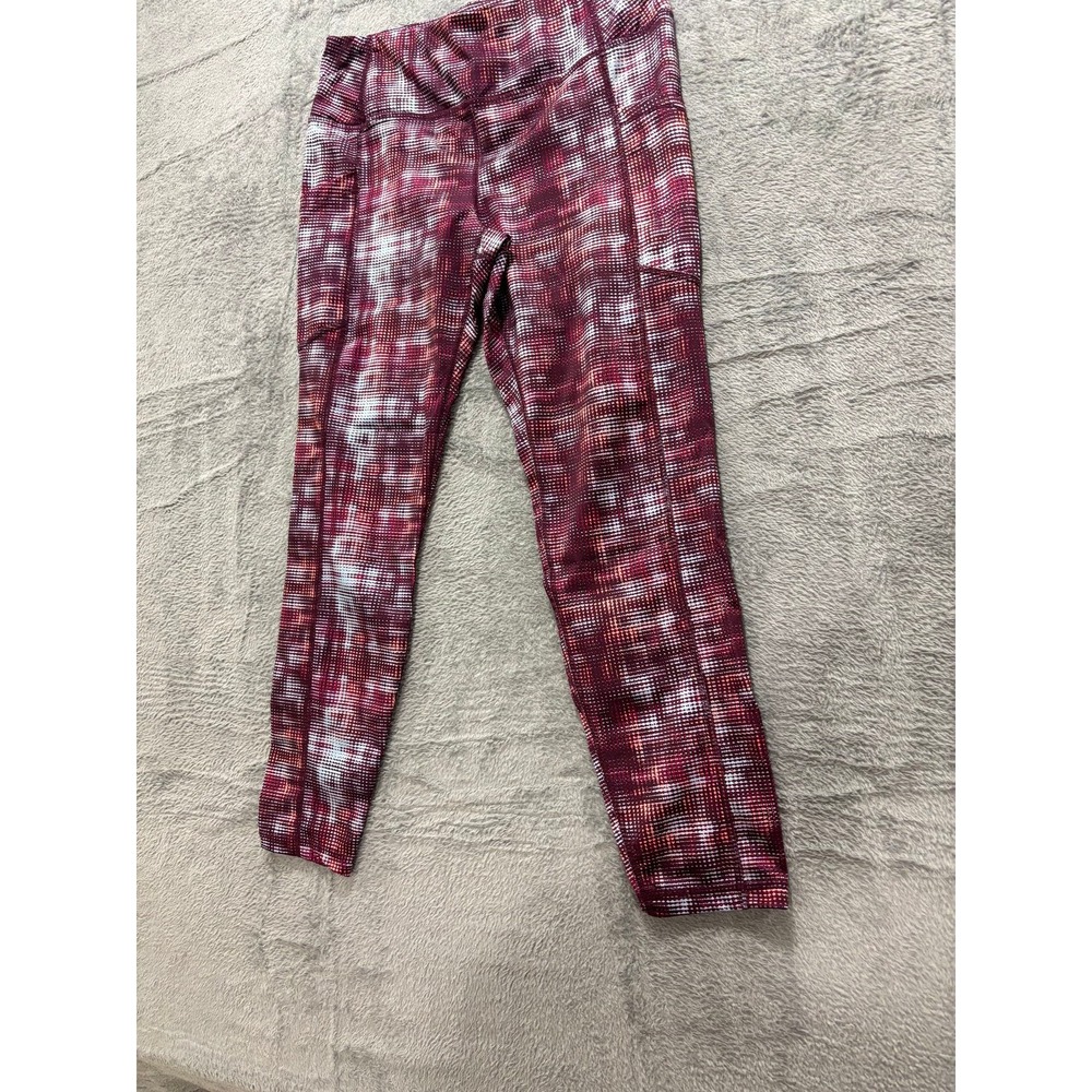 Pro Player Womens M Maroon Printed Athletic Leggings‎ Athleisure Casual - Picture 4 of 8